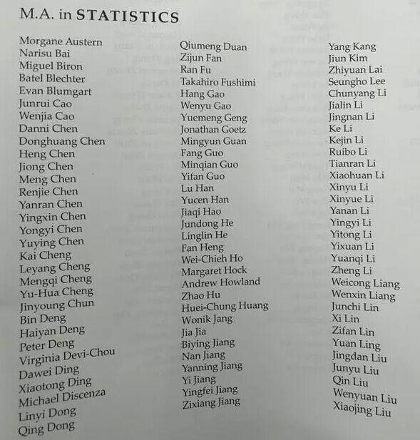 哥伦比亚大学统计系被中国学霸承包了！